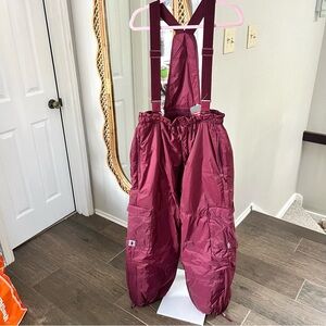 Free People / NWT Dew Point Overalls Oxblood Snowboarding